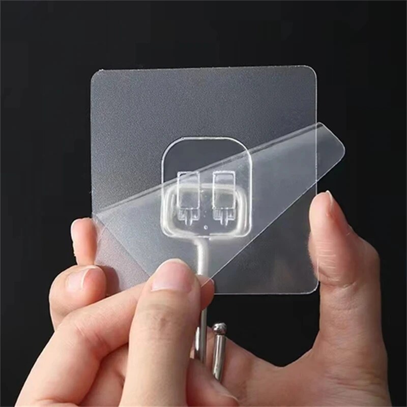 Kitchen Appliances Shelves - Big Size Hook Self-Adhesive PVC Stainless