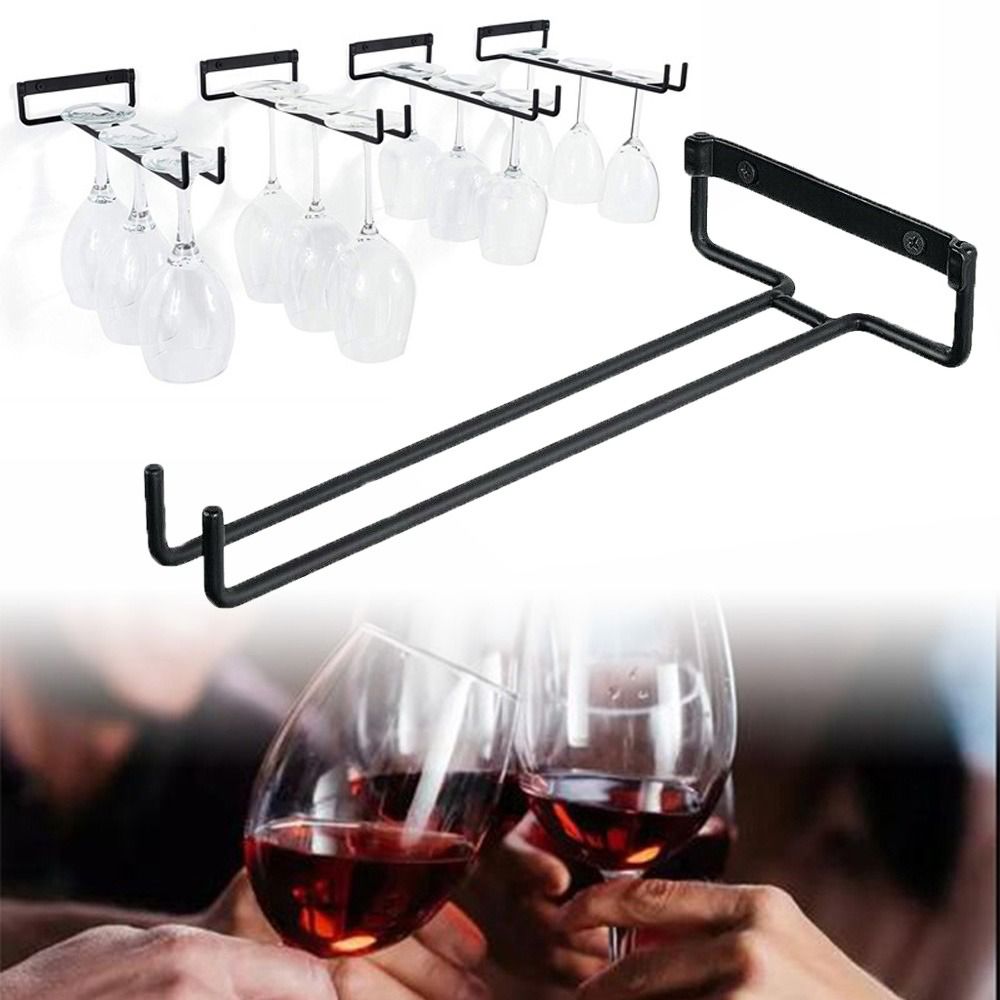 Kitchen Appliances Shelves - Wall Mounted Stemware Holder Kitchen Wine