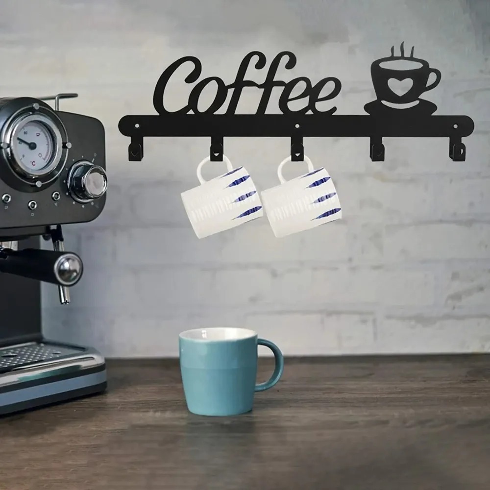 Metal Wall Mounted Coffee Mug  - Kitchen Appliances Shelves recension och pris