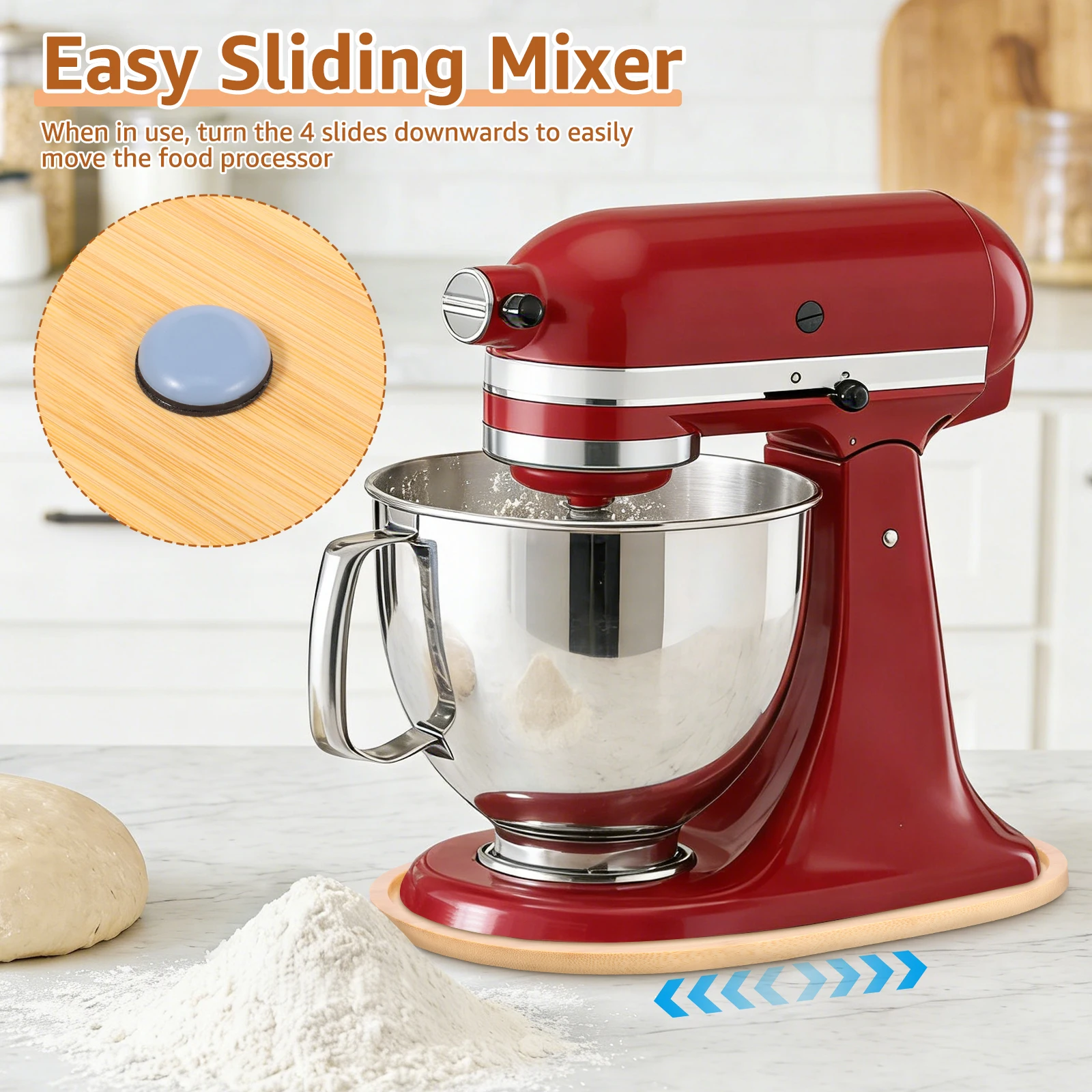 Bamboo Mixer Slider for Kitche - Kitchen Appliances Kitchenaid recension och pris