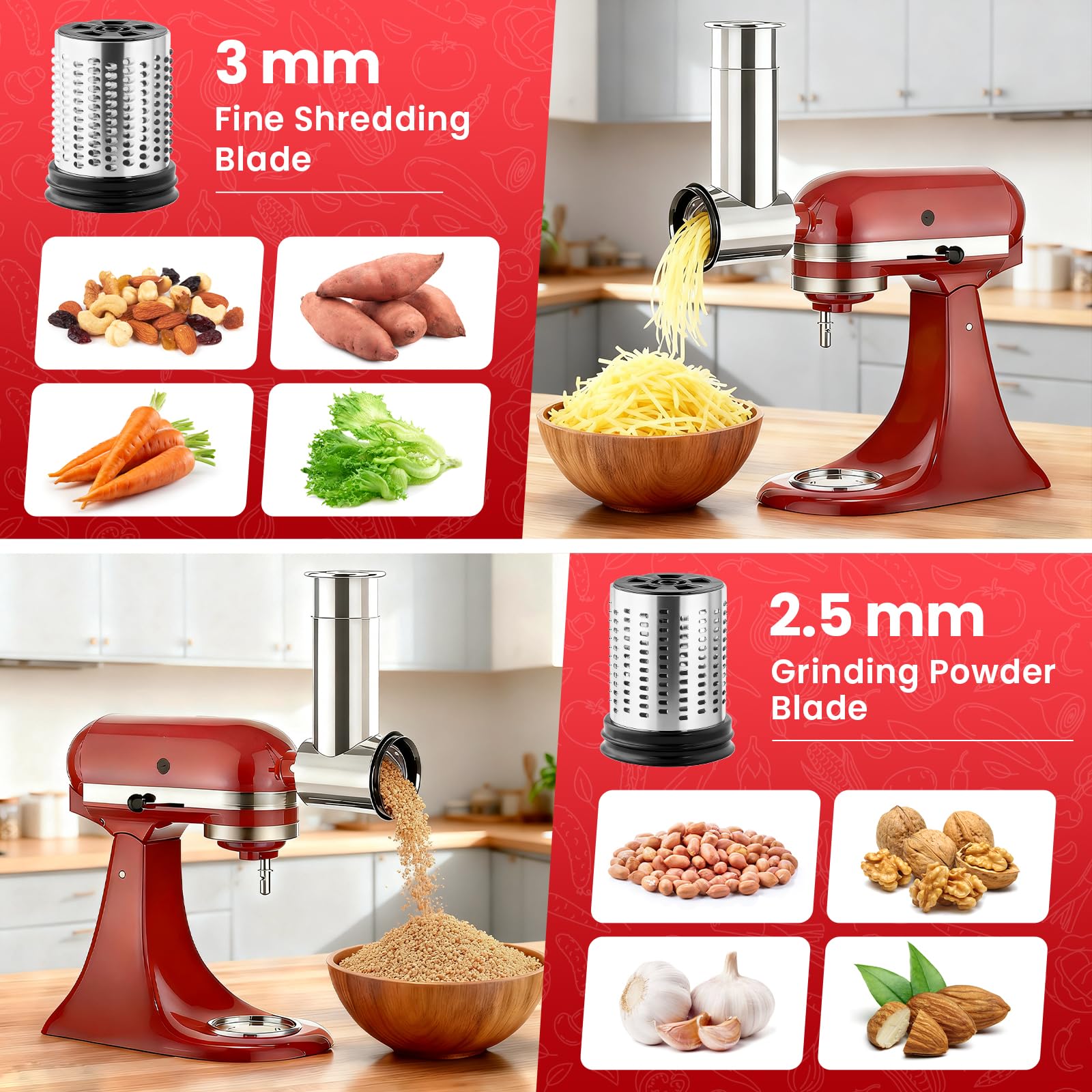Stainless Steel Slicer Shredde - Kitchen Appliances Kitchenaid recension och pris