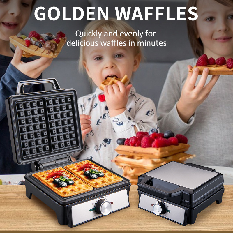 Waffles Maker 2 Slices Adjusta - Waffle Iron Belgian recension och pris