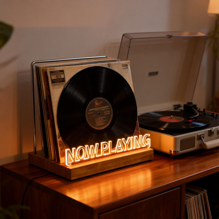 Vinyl Record Holder Stand, Cof - Kitchen Appliances Shelves recension och pris