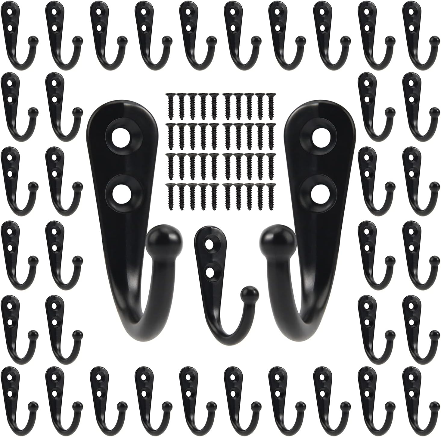 Black Metal Hooks with Screws  - Kitchen Appliances Shelves recension och pris