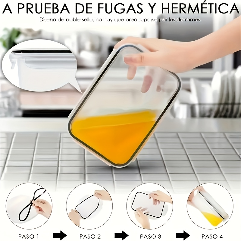 8Pcs Set Includes 4 Containers - Kitchen Appliances Refrigerators recension och pris