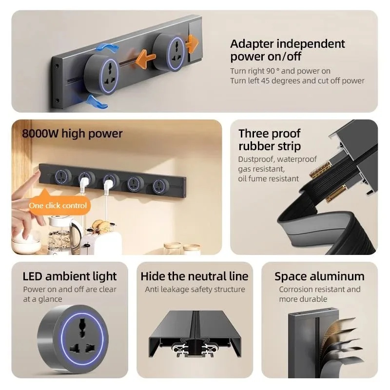 Power Rail Socket Kitchen Expa - Kitchen Appliances Uk recension och pris