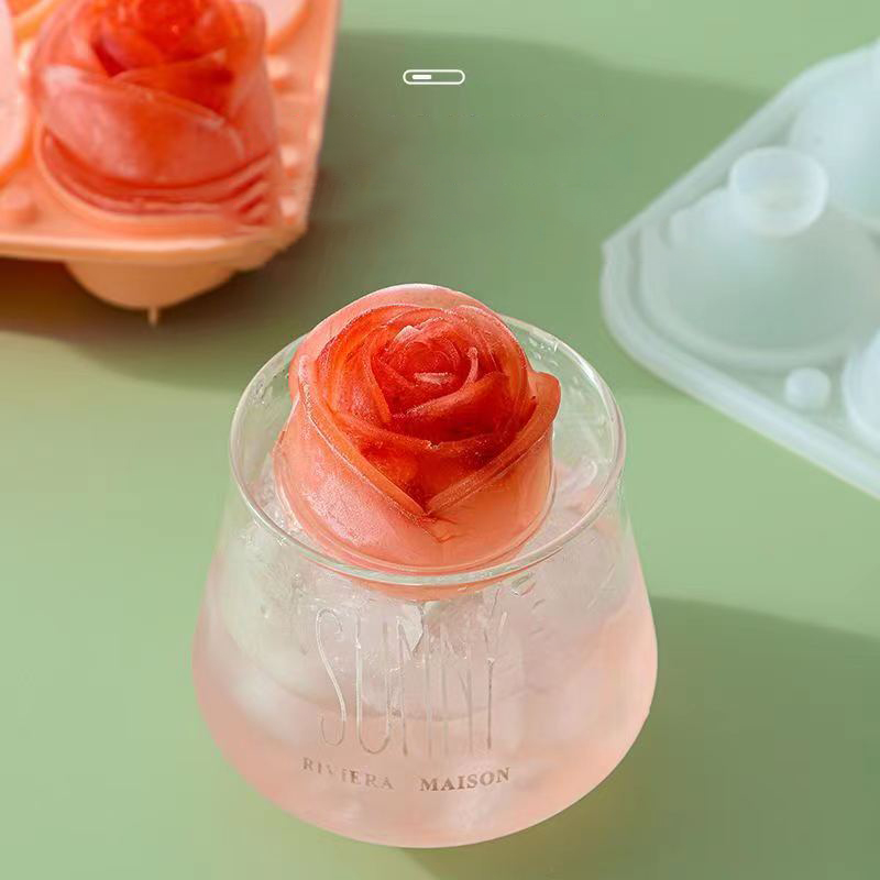 3D Rose Ice Molds 4 Holes Ice  - Kitchen Appliances Shelves recension och pris