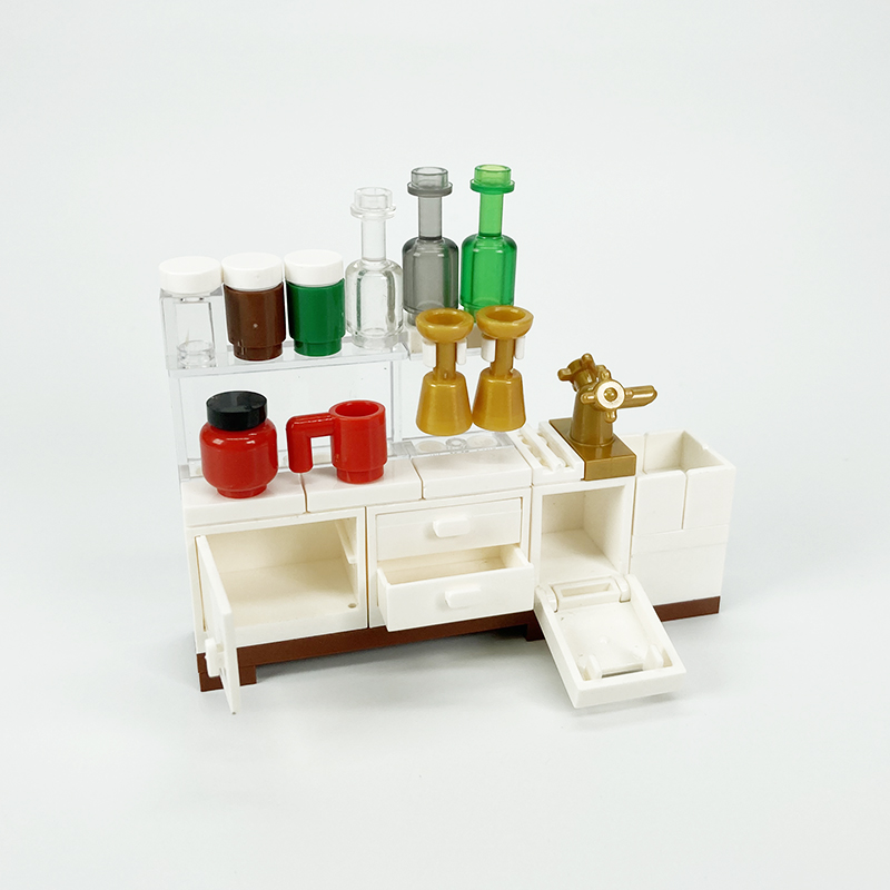 MOC block creative toys kitche - Kitchen Appliances Refrigerators recension och pris