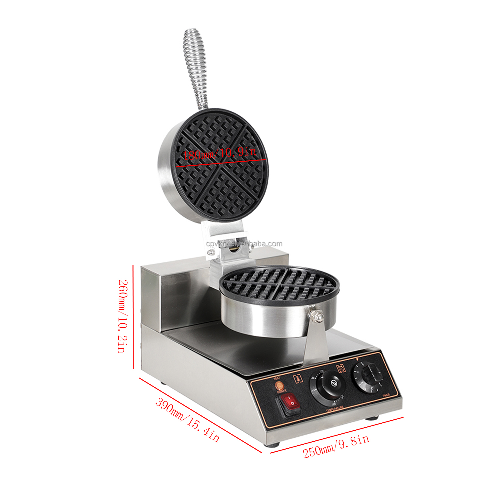 CPVKRY 4 Slice Rotating Belgia - Waffle Iron Belgian recension och pris