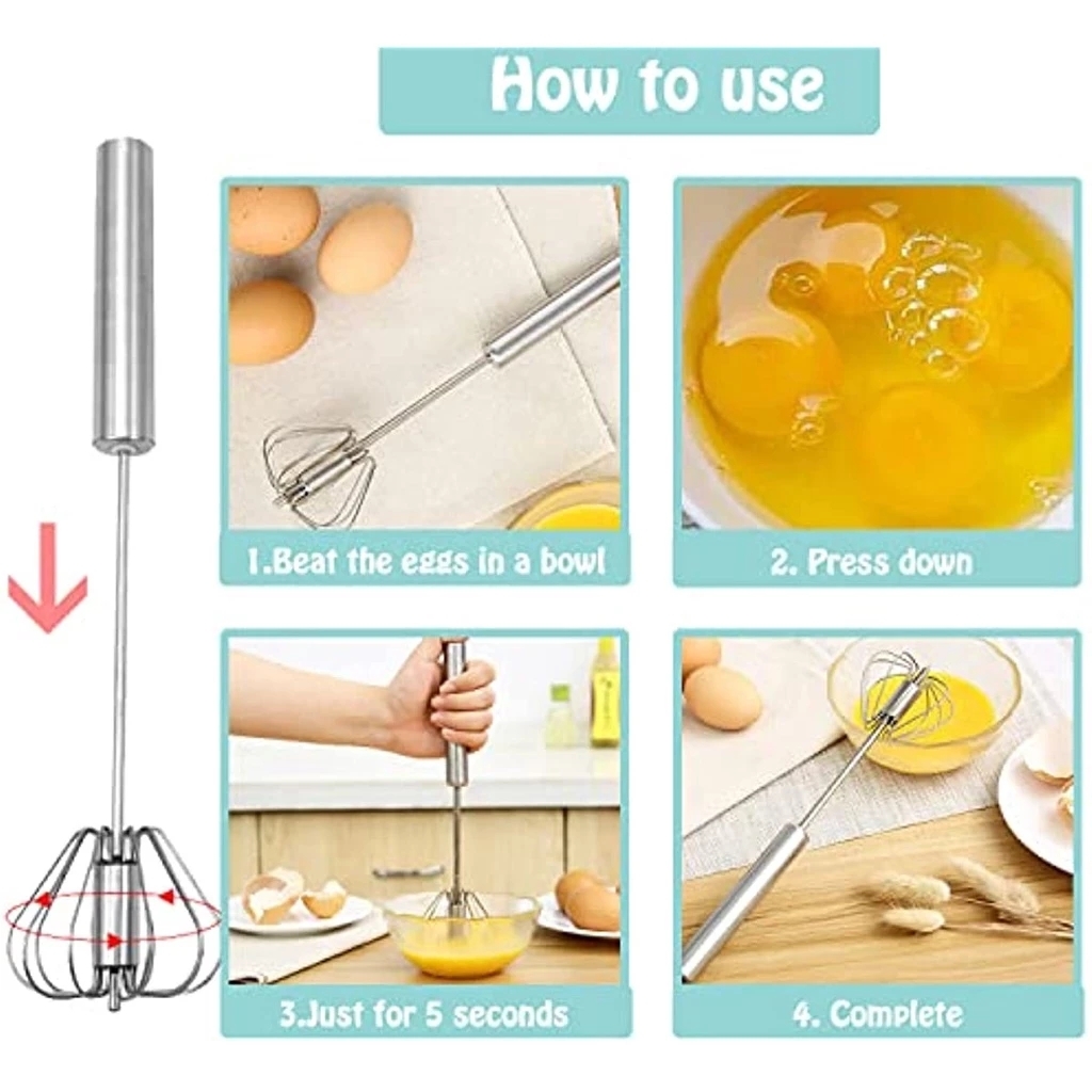 1/3pcs Stainless Steel Egg Bea - Kitchen Appliances Unit recension och pris