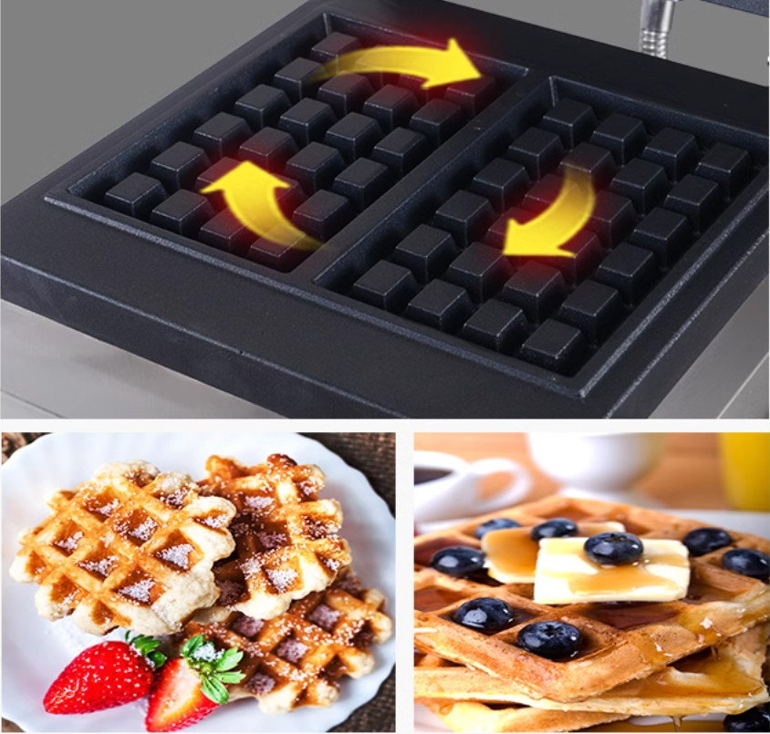 Commercial Square Belgian Waff - Waffle Iron Belgian recension och pris